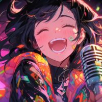 歌に自信がな未経験からアイドルに挑戦する人のイメージイラストい人のイメージイラスト